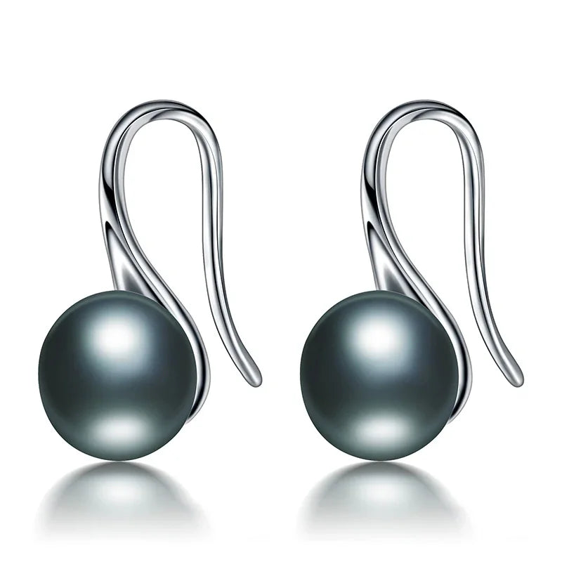 Dainashi Freshwater Pearl Earrings | 925 Sterling Silver Drop Earrings for Women detail view