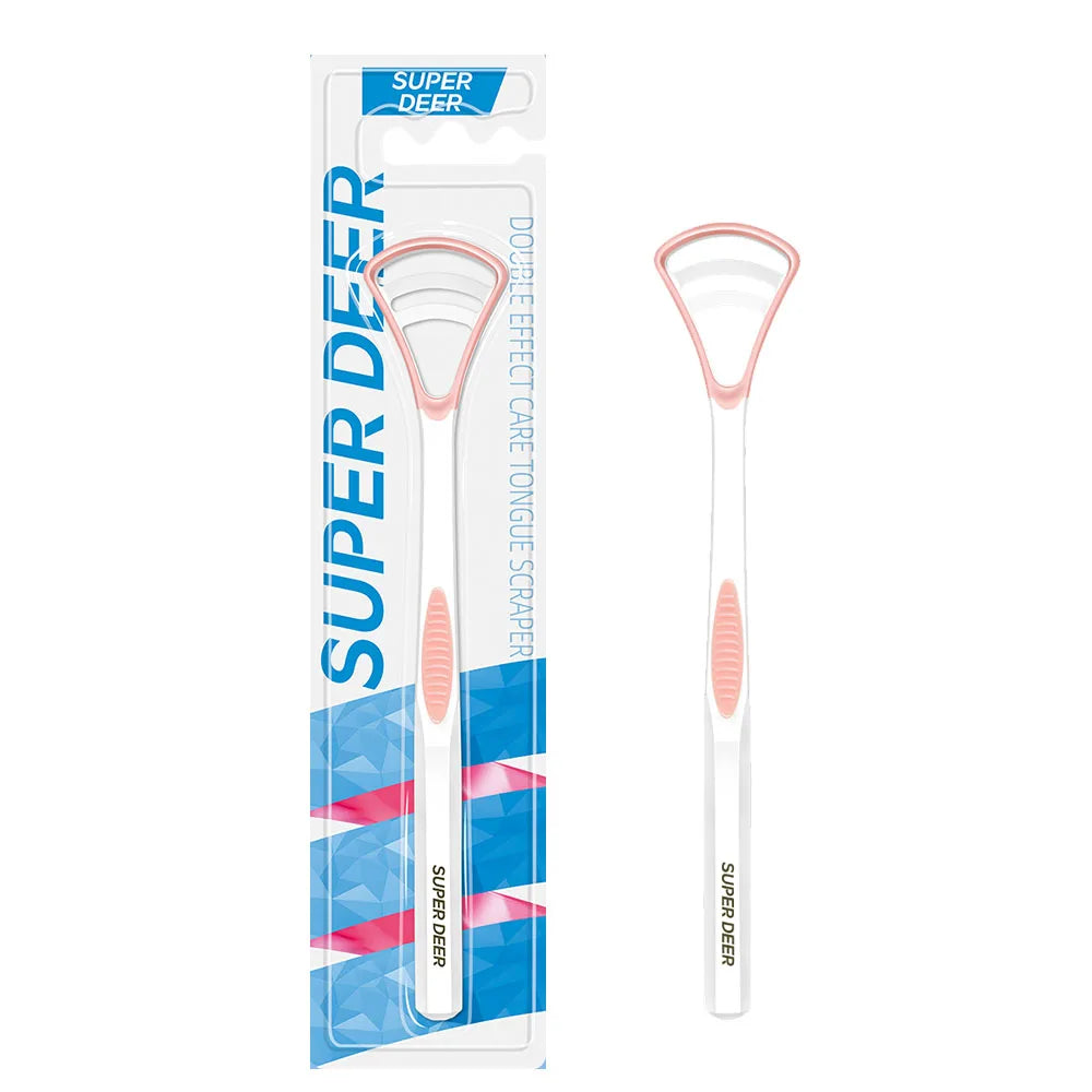 Super Deer Silicone Tongue Scraper 1Pcs Macaron Color Tonger Brush Cleaning Tools Toothbrush Oral Care Fresh Breath Safe Clean