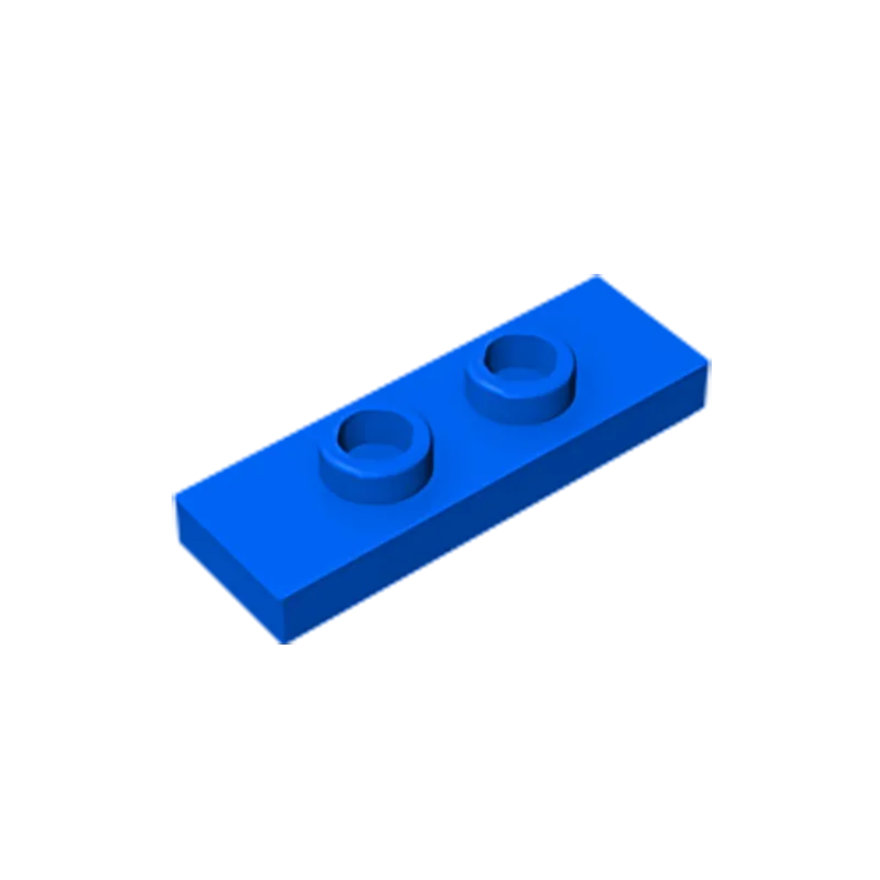 Gobricks GDS-1504 Plate, Modified 1 x 3 with 2 Studs (Double Jumper) | Compatible Bui alternate view