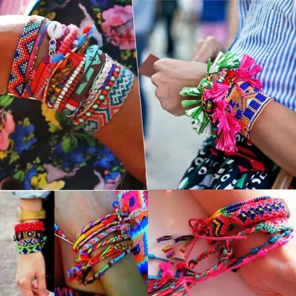 Rope Weave Bohemia Friendship Bracelet | Handmade Summer Beach Jewelry for Women additional angle