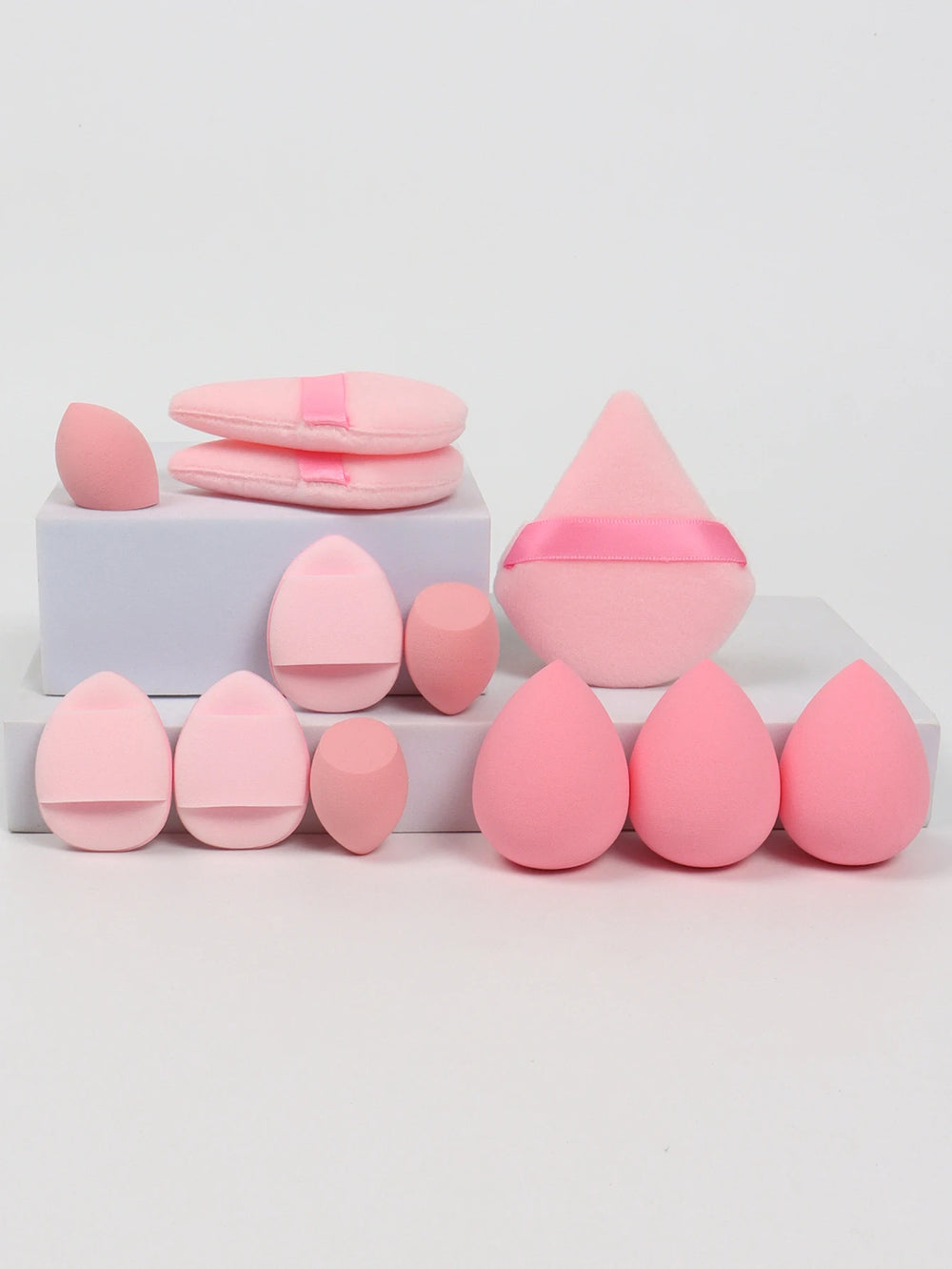12-Piece All-Purpose Makeup Sponge Set, Made of 3 Loose Powder Puffs, 3 Mini Air Cush alternate view