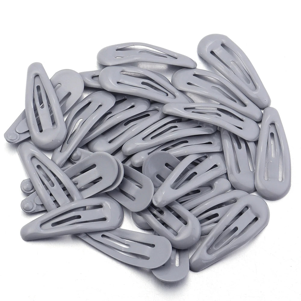 30pcs 3cm Colorful BB Hair Clips Girls Water Drop Shape Hairpin Cute Princess Barrett alternate view