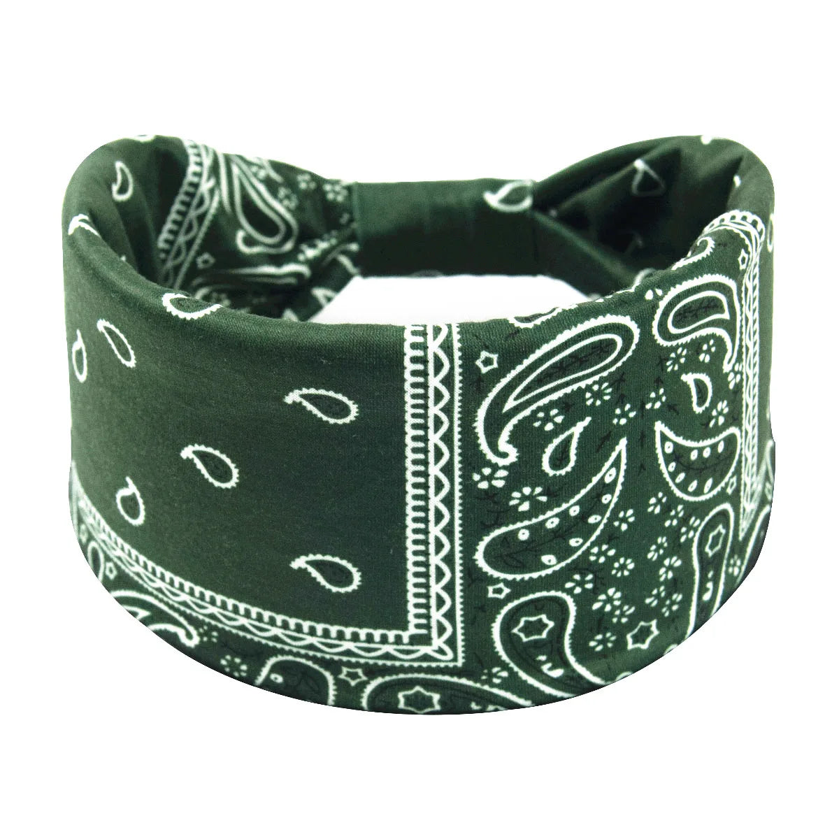 Bohemian Soft Twist Knotted Wide Edge Headband Women Sports Soft Yoga Turban Bandan additional angle