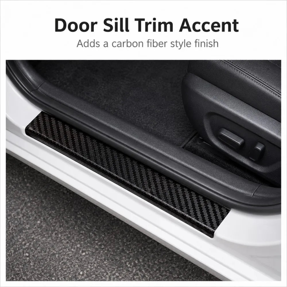 Film Car Door Edge Guards Door Sill Protector Waterproof Scratch Cover Strip Stickers close-up view