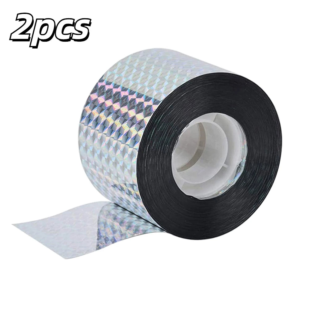 2 Rolls Bird Scare Reflective Tape | Double Sided Visual Deterrent alternate view