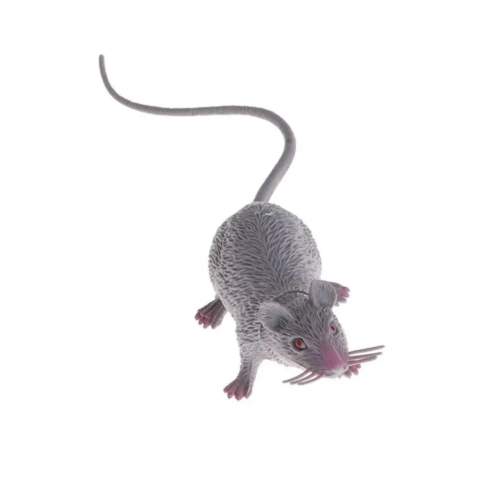 Fake Small Rat Lifelike Mouse Model Prop Scary Trick Prank Toy Horror Halloween Party De detail view