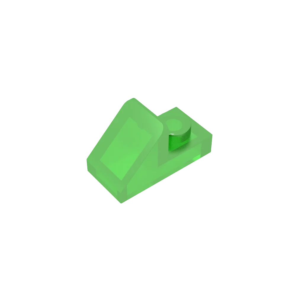 Gobricks GDS-832 Slope 45 2x1 with 2/3 Cutout | Compatible Building Block for DIY additional angle