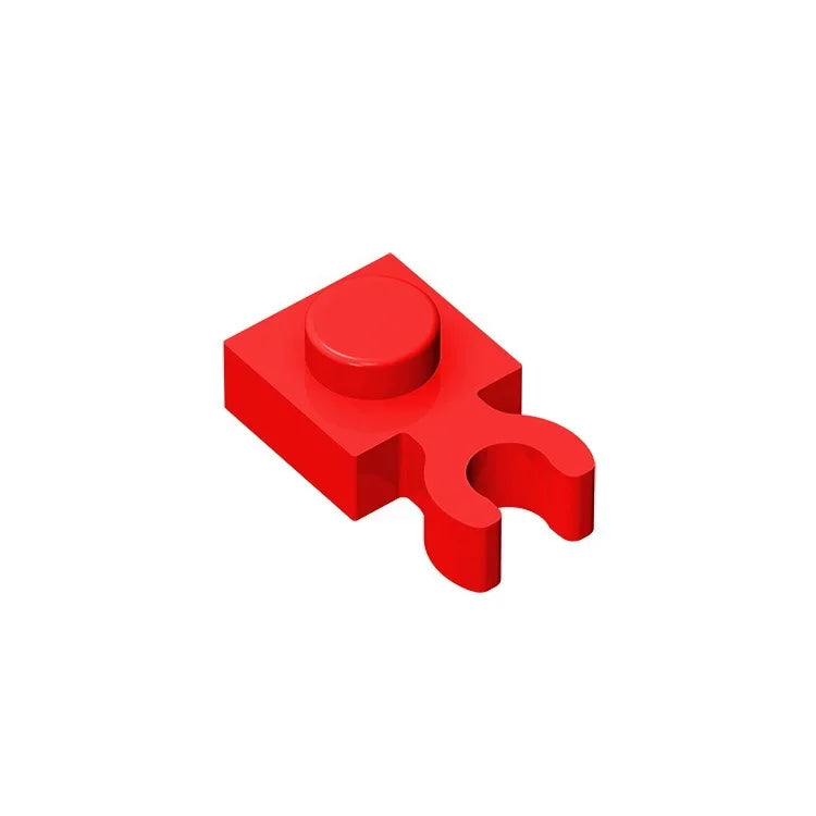 Gobrick GDS-814 PLATE 1X1 W. HOLDER | Building Block for DIY Creations close-up view