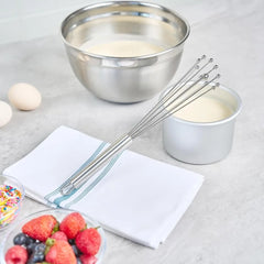 10/12 Inch Manual Egg Beater | Stainless Steel Ball Mixer for Cooking detail view