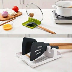 Plastic Spoon Rest with Chopstick Slot | Kitchen Counter Organizer detail view