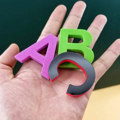 ABC Magnetic English Letter Magnetic Stickers Refrigerator Stickers Educational Childr close-up view