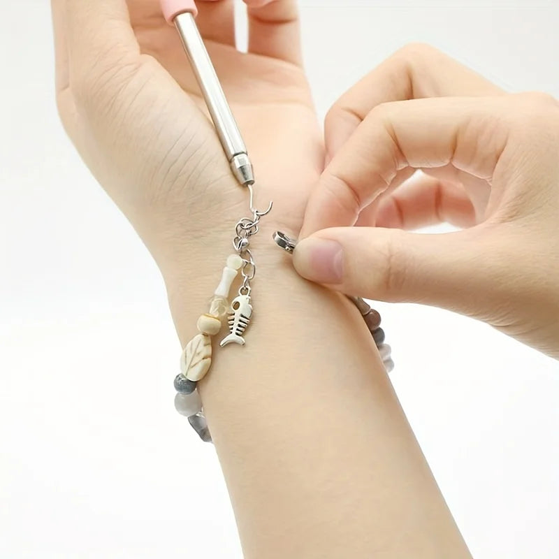 Help Wear Bracelet Tool Partner Jewelry Helper Fastening Aid Quickly Unfasten Hooking close-up view