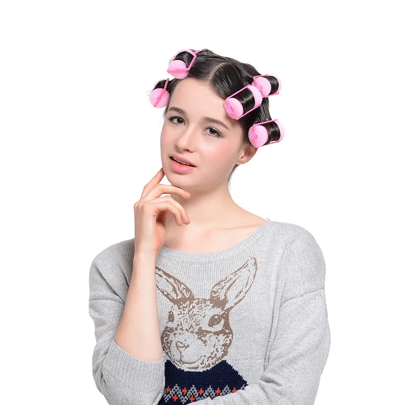 Soft Sponge Foam Cushion Hair Rollers | DIY Home Hair Styling Kit alternate view