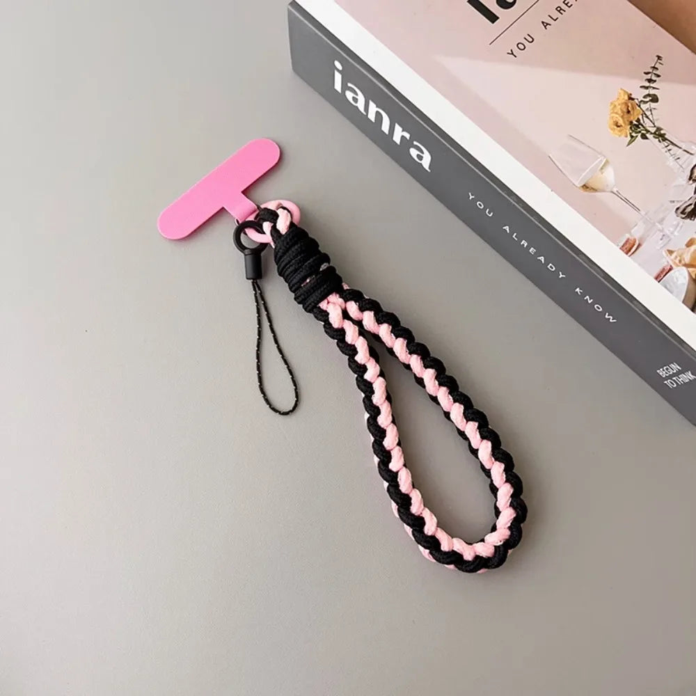 IN Korea Universal Braided Short Mobile Phone Lanyard Strap Hanging Chain Ring Cord with detail view