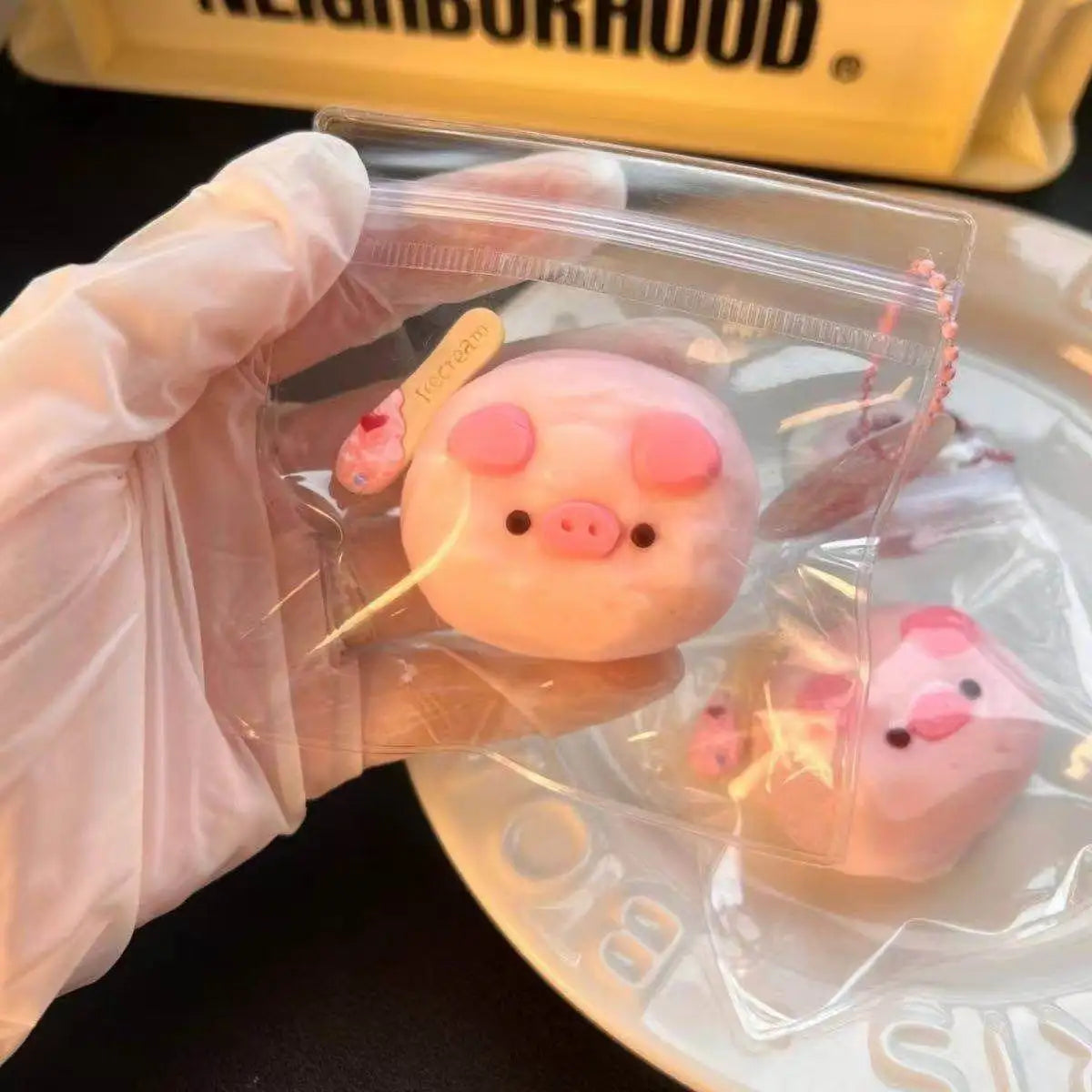 Pink Pig Squishy Sensory Toy | Stress Relief Fidget for Kids and Adults lifestyle view