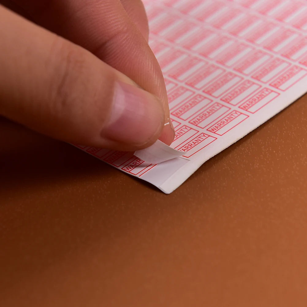 1000pcs/pack Warranty Void If Removed Sticker Security Seal Red Color Rectangle Shape Fragile Label