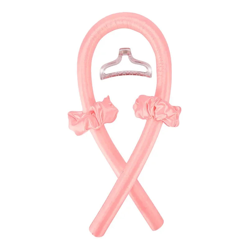 Heatless Curling Rod Headband No Heat Silk Curls Ribbon Hair Rollers Sleeping Soft He alternate view