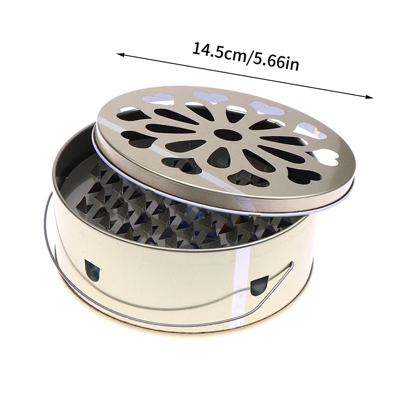 Mosquito Coil Holder with Lid and Handle | Fireproof Insect Repellent Burner alternate view