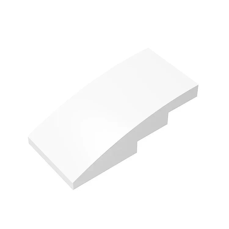 Slope, Curved 4 x 2 Building Block (Gobricks GDS-660) | Compatible with Lego 93606 Parts detail view