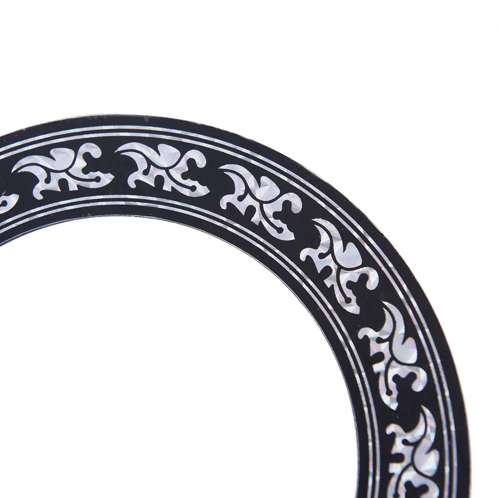 NEW 104mm 94mm inch Size Hard PVC Guitar Circle Sound Hole Rosette Inlay detail view