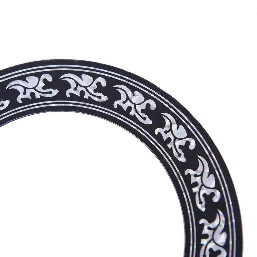 NEW 104mm 94mm inch Size Hard PVC Guitar Circle Sound Hole Rosette Inlay detail view