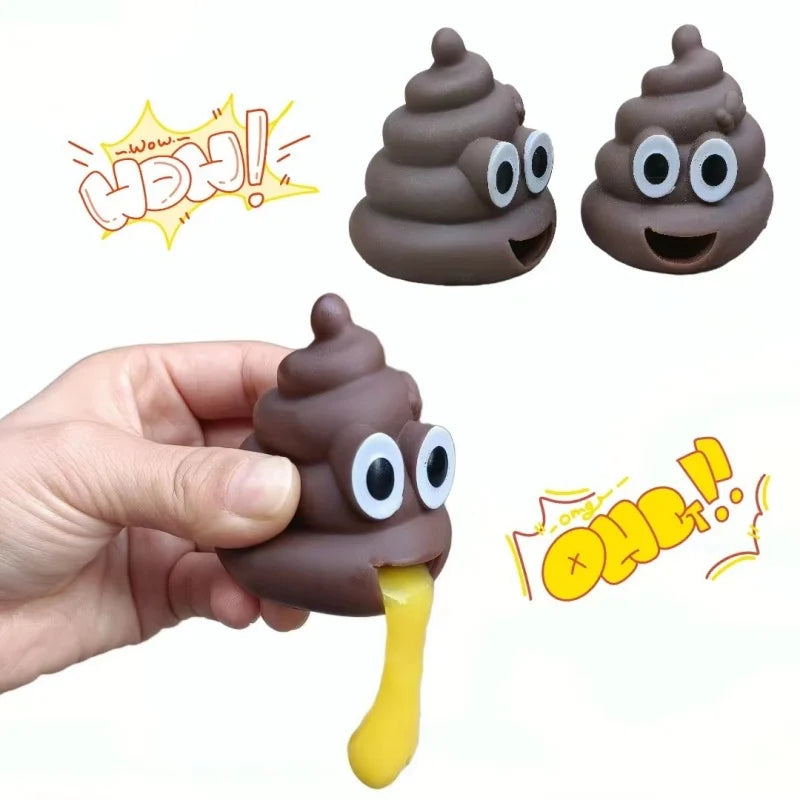 Creative Vomit Stool Prank Toy Army Vomiting Ball Decompression Funny Disgusting Stic lifestyle view
