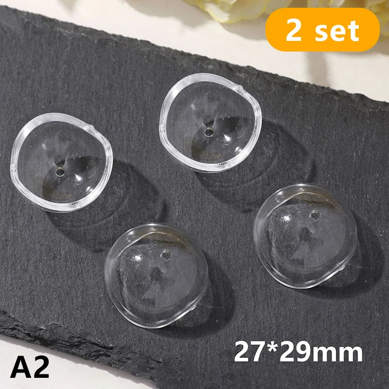 〔CC11〕2pcs Pet Hair Keepsake Box Transparent Dog Cat Fur Storage Box For DIY Memorial lifestyle view