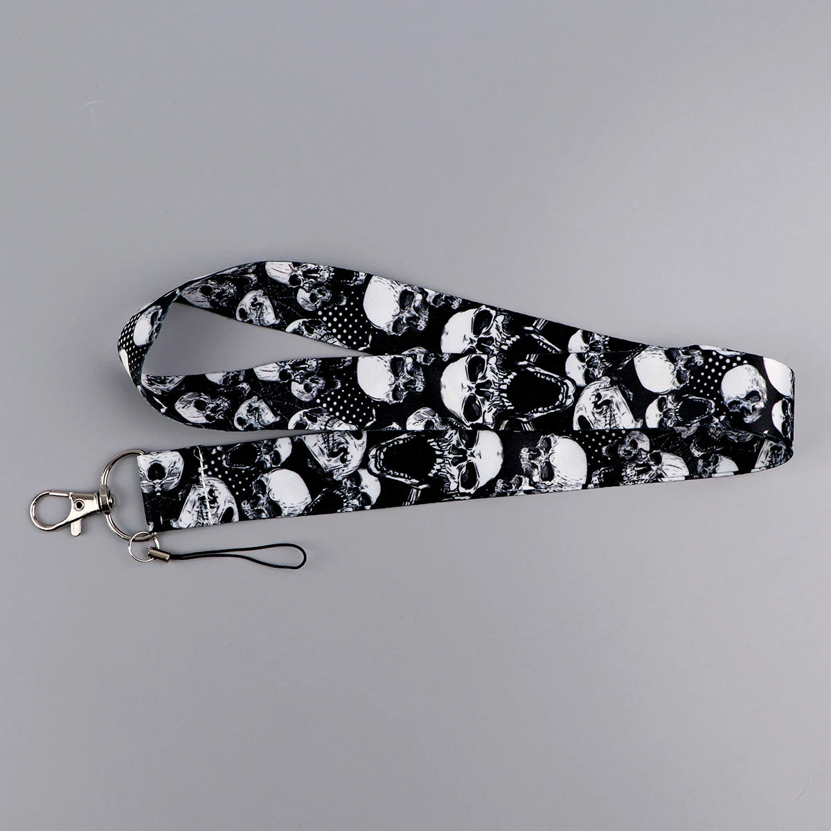 Human Skeleton Lanyard Card Holder Neck Strap for key ID Card Phone Straps Badge Hold alternate view