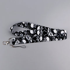 Human Skeleton Lanyard Card Holder Neck Strap for key ID Card Phone Straps Badge Hold alternate view