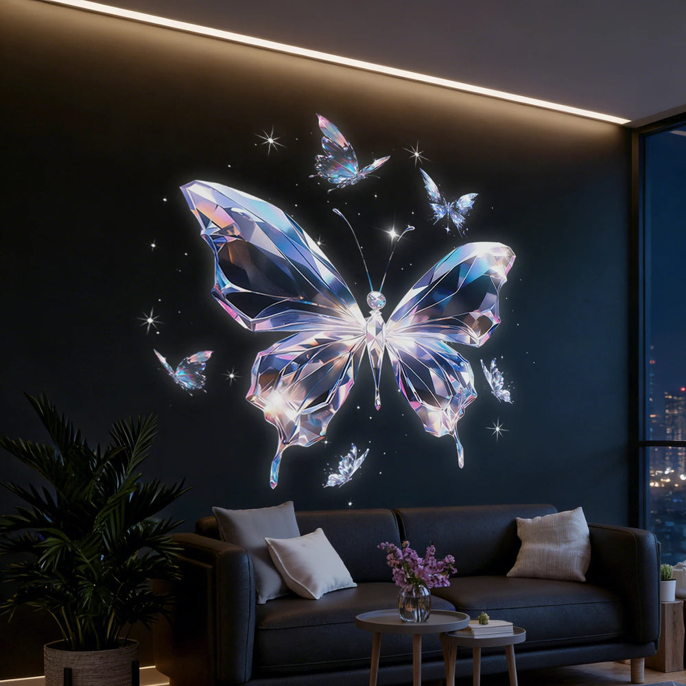 Colorful Butterfly Projection Light | 360° Rotating Night Light for Romantic Bedroom lifestyle view