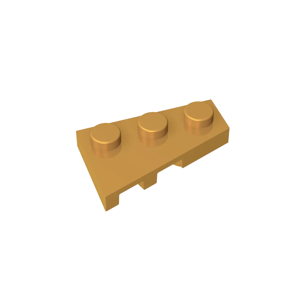 Gobricks GDS-547 Wedge Plate 3 x 2 Right | Compatible Building Block for DIY Creation lifestyle view