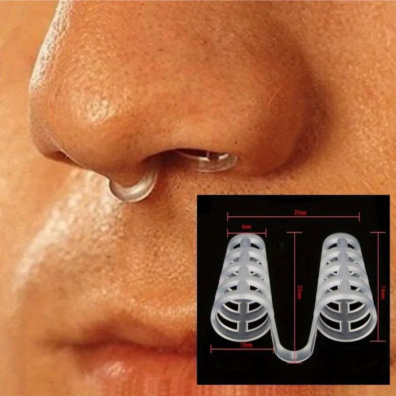 20 Pcs Mini Anti-Snoring Nose Clips | Adhesive Snoring Relief Aid close-up view