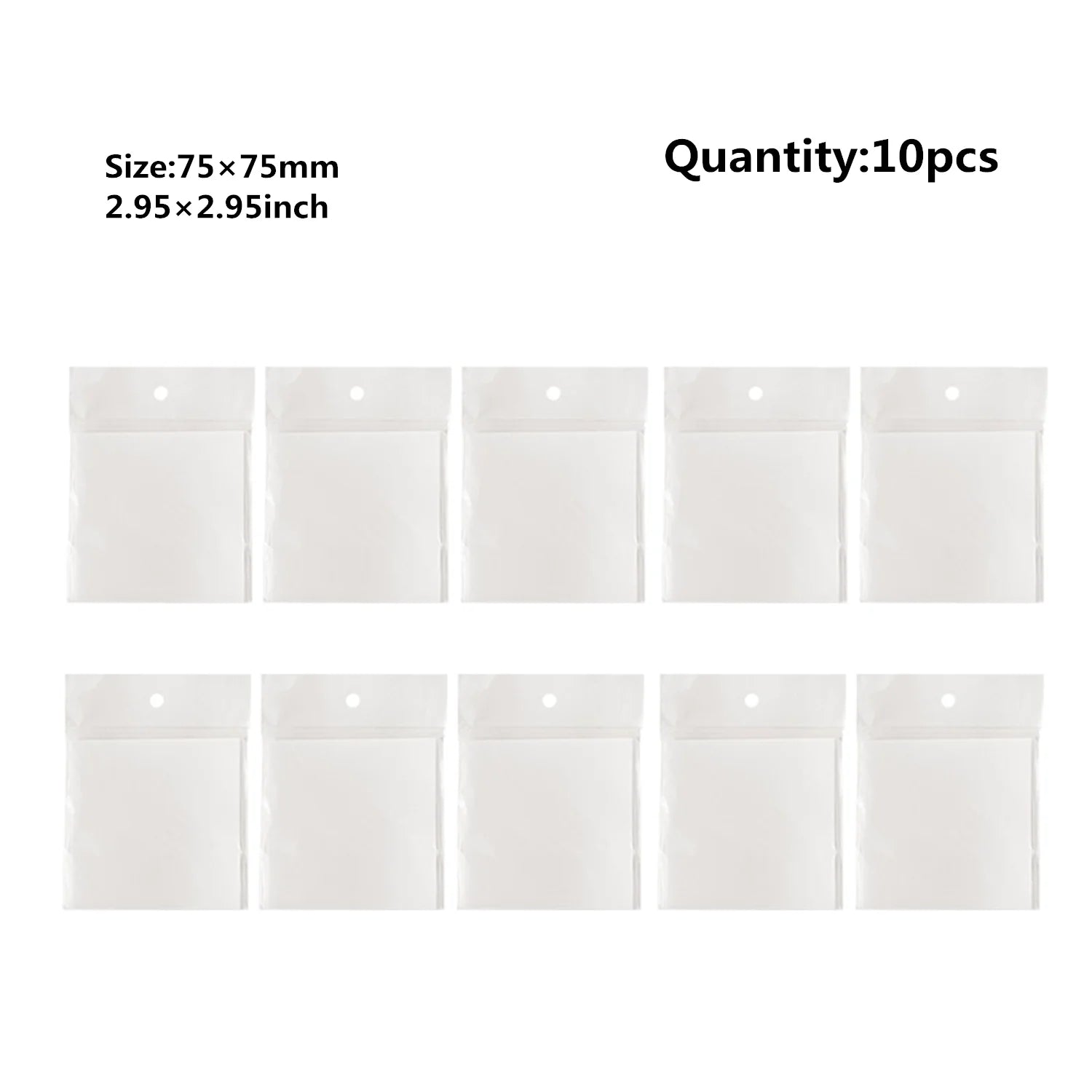50 Sheets Transparent Sticky Note Pads Waterproof additional angle