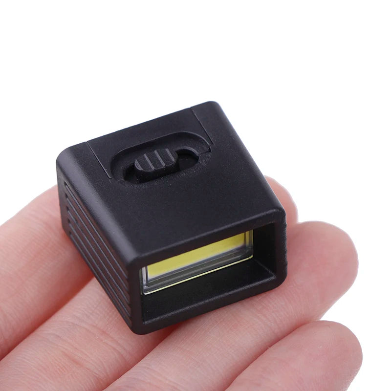9V Mini LED Flashlight | Compact COB Key Light for 6F22 Battery close-up view