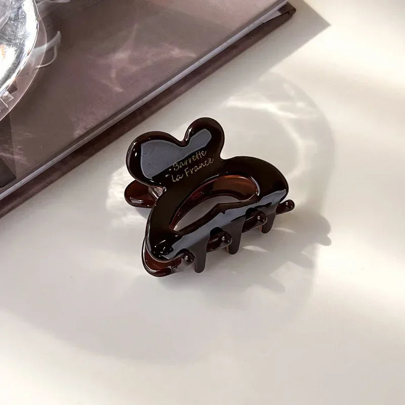 Fashion Hair Clips for Women Small Sweet Hair Claws Clip Geometric Cute Barrettes Crab H detail view