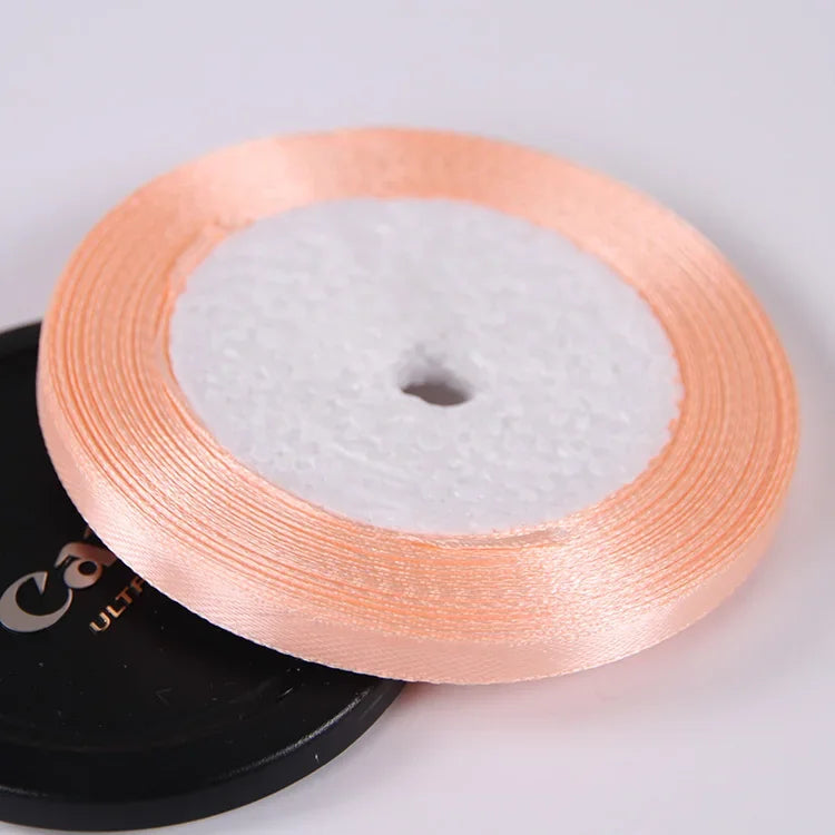 22 Meters/Roll 6mm Silk Satin Ribbons Christmas Halloween Birthday Party Gift Wrappin lifestyle view
