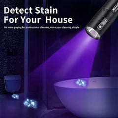 Mini 365nm UV Flashlight USB Rechargeable | Ultraviolet Nail Lamp Torch for Pet Urine alternate view