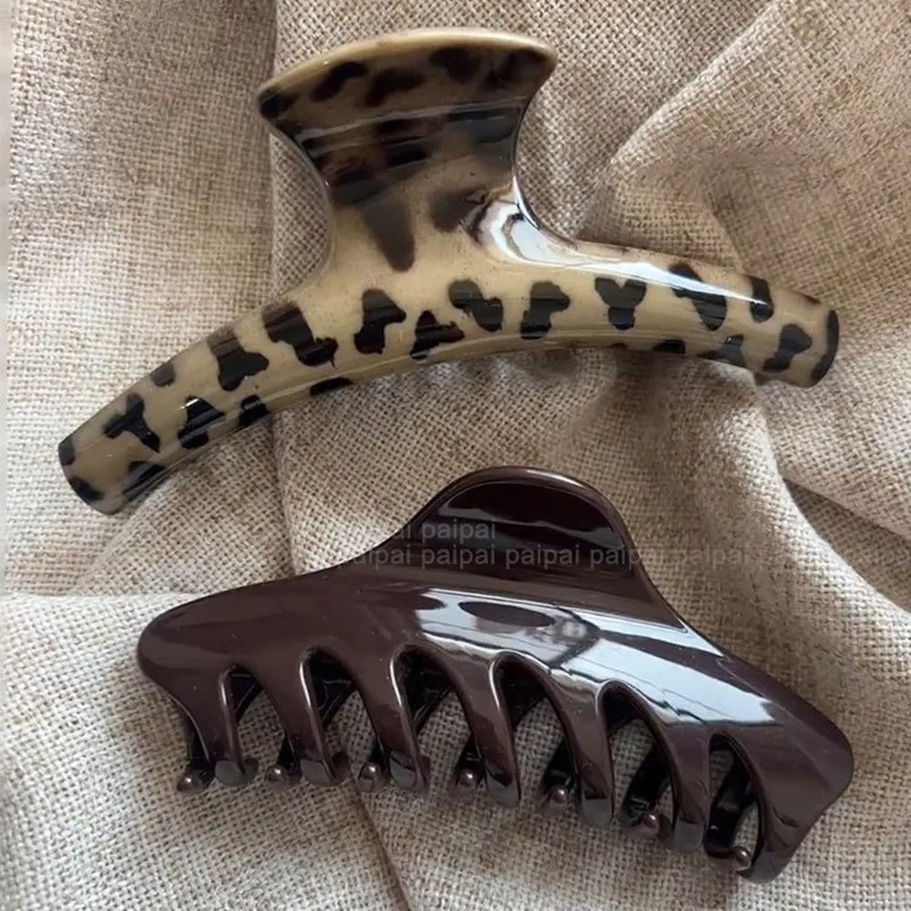 Large Acrylic Shark Hair Clip Korean Style
