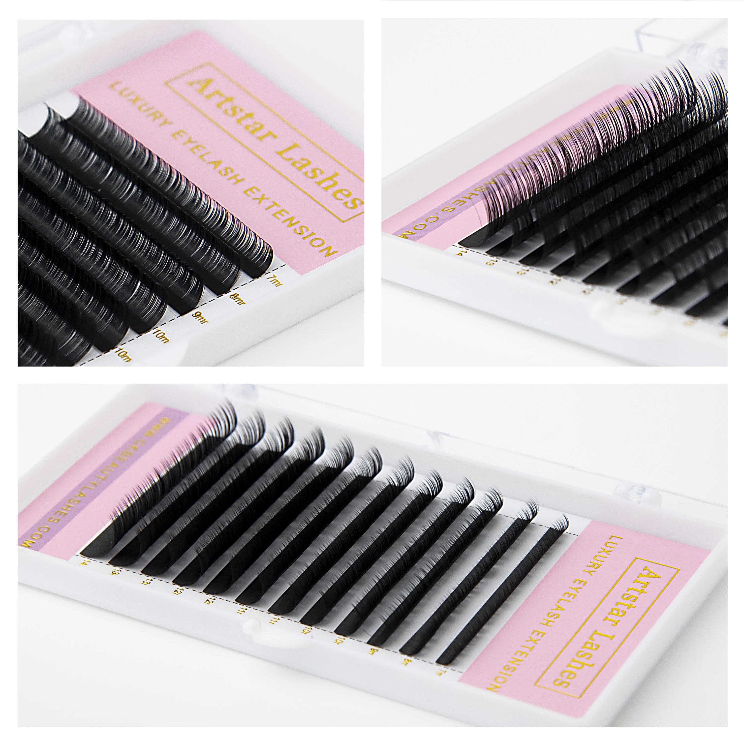 12-Row Eyelash Extension Tray | C/CC/D/DD Curl Volume Lashes for Professionals alternate view