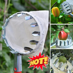 Metal Fruit Picker Head with Cloth Pouch