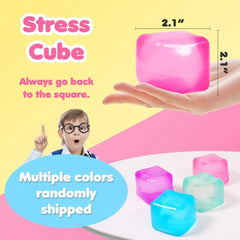High Density Gel Ice Cube Squeeze Toy | Decompression Stress Relief Fidget detail view