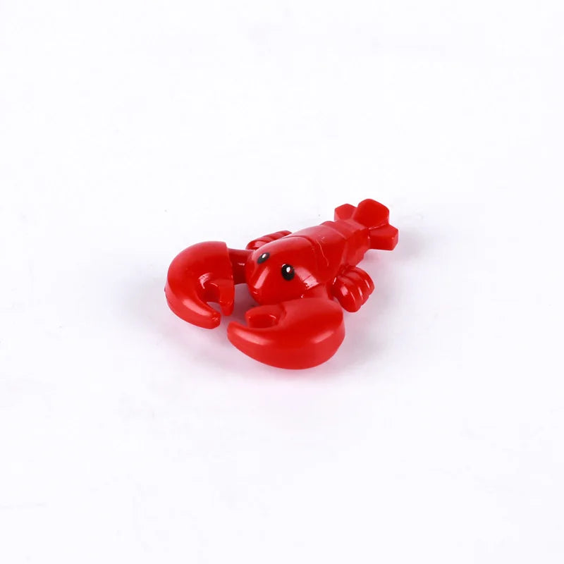 Marine Animal Building Blocks Set | Crocodile Whale Shark Octopus Snake Dinosaur Toys alternate view