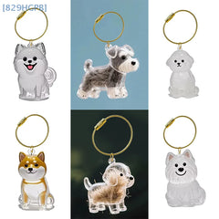 Clear Puppy Hair Memorial Keepsake Capsule Pet's Dog Fur Container DIY Pendant Keychain Decor Pet Lo