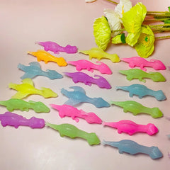 5-20Pcs Colorful Finger Catapult Noctilucent Dinosaur Games Birthday Shower Favor Giveaw detail view