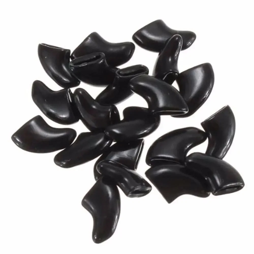 Lovely 20pcs Silicone Soft Cat Nail Caps Cat Nail Covers Pet Claw Paws Caps Adhesive alternate view