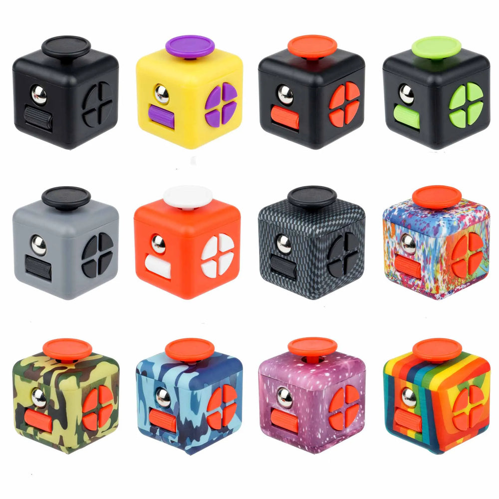 Fidget Dice Stress Relief Toy | Anxiety Relief Fingertip Decompression Cube alternate view