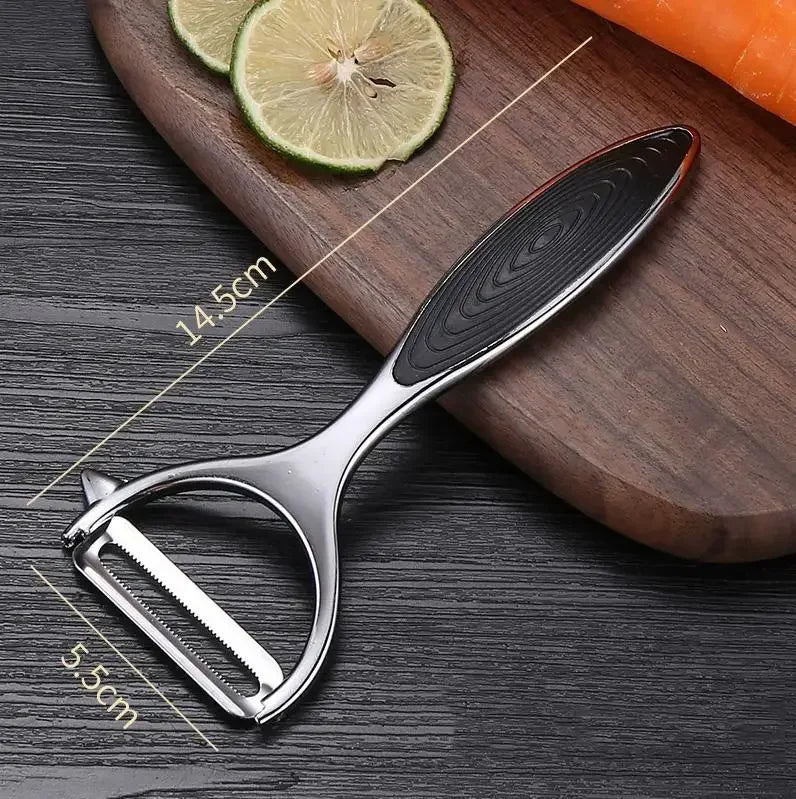 Stainless Steel Vegetable Peeler | Multi-Function Kitchen Tool for Fruits and Vegetables detail view