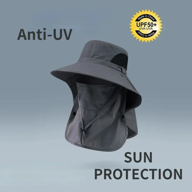 All-Season Outdoor Sun Hat | UV Protection Fishing Cap with Neck Flap lifestyle view