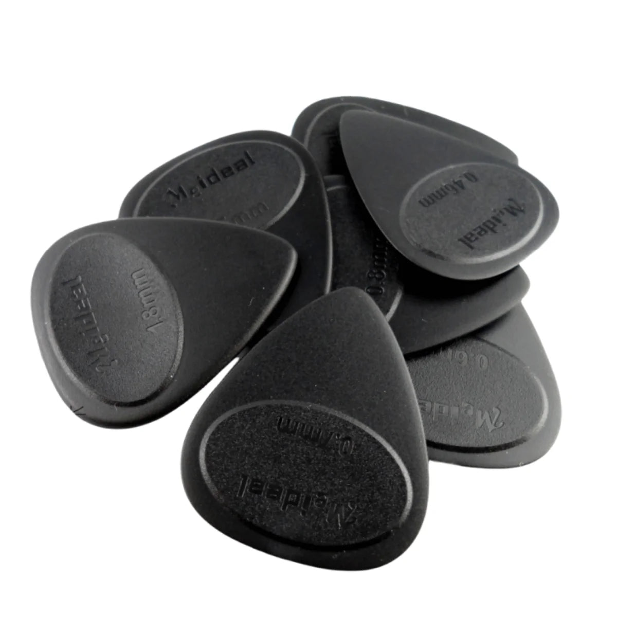 Meideal Guitar Pick Anti-slip Matte - Durable ABS Plectrum 0.46 to 1.5mm Thickness / for Electric Gu