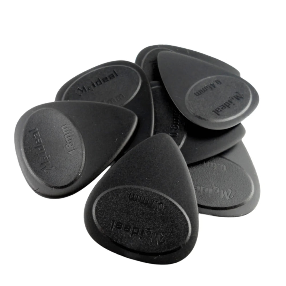 Meideal Guitar Pick Anti-slip Matte - Durable ABS Plectrum 0.46 to 1.5mm Thickness / for Electric Gu